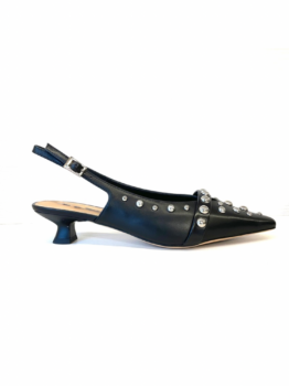 Brenda Zapato Tachuelas Negro