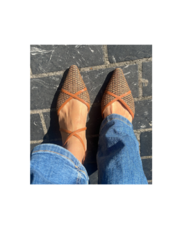 Cata Zapato de Rafia Camel