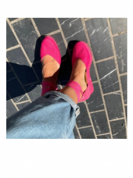 Alpargata Plataforma Fucsia