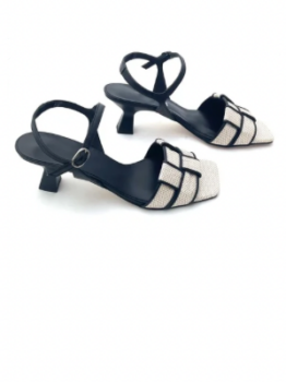 Priscila Sandalia Negro Beige