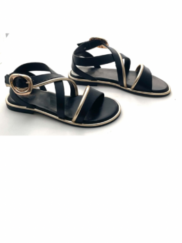 Roma Sandalia Hebilla Negra