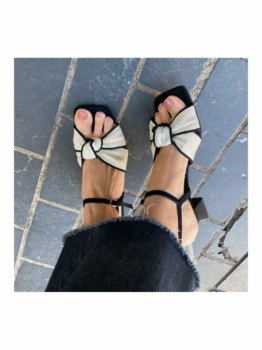 Cannes Sandalia Lazo Blanca