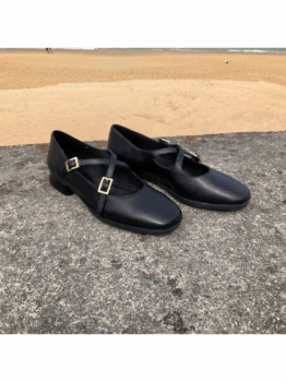 Venecia Zapato Cruzado Negro