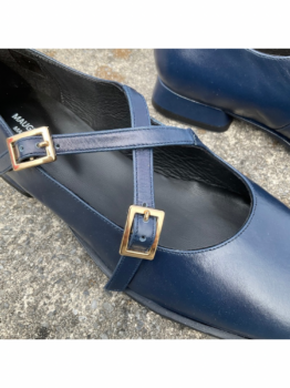 Roma Zapato Cruzado Azul