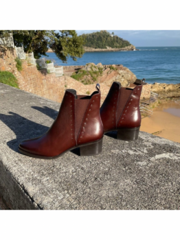 Alfa botín Piel Coñac