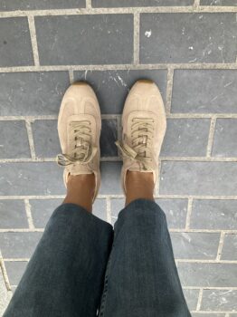 Liza Deportiva Piel Ante Camel