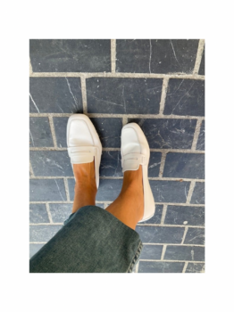 Jane Mocasines Suaves Blancos