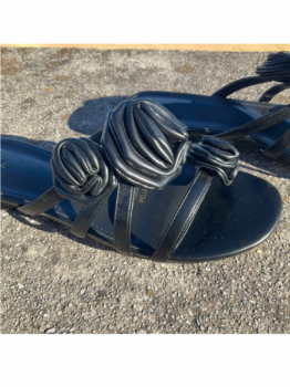 Gamma Sandalia Flor Negra