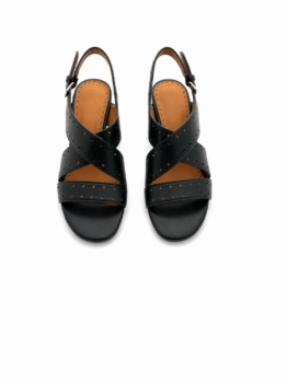Sandalia negra plataforma